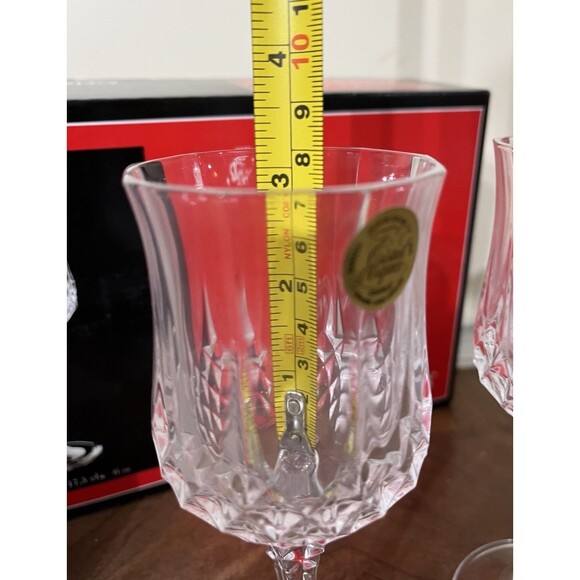 Longchamp Cristal D'arques Glasses 6 ounce Long Stem 17.5 cl. 6 Oz. 24% Pro - Picture 8 of 8